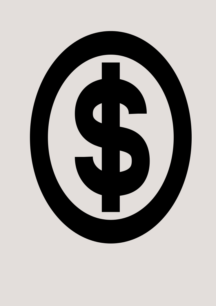 money-sign-grey-background